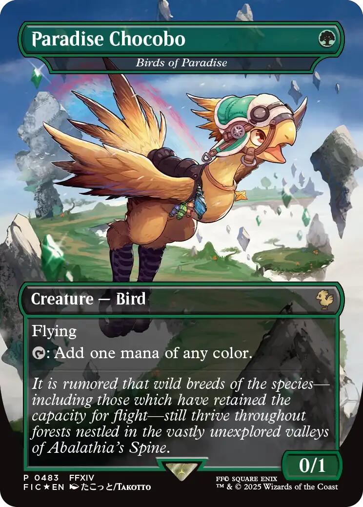 Paradise Chocobo - Birds of Paradise (Borderless) [FIC - 483