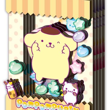 Sanrio Characters - Paper Shadow Art Mini Pom Pom Purin