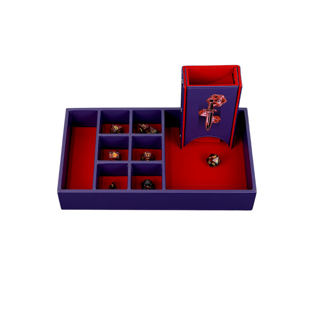 LPG Essentials Dice Case Maxi Deep Blue / Burnt Burgundy