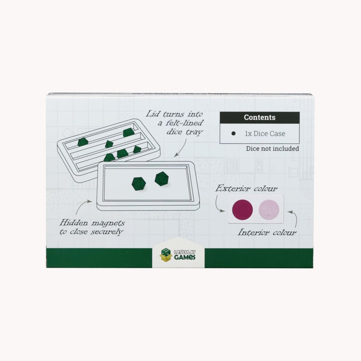 LPG Essentials Dice Case Magenta / Rose