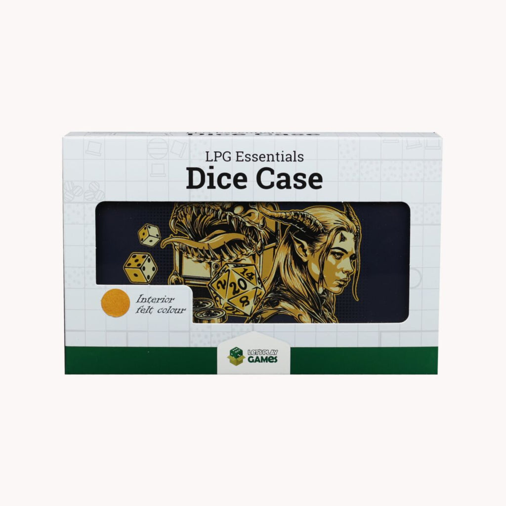 LPG Essentials Dice Case Vibrant Blue / Brass