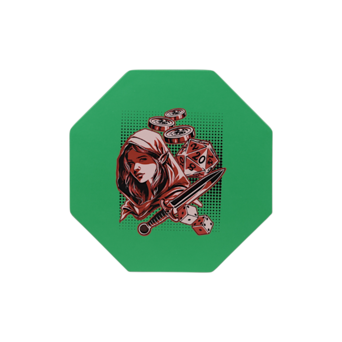 LPG Essentials Dice Arena Teal / Crimson