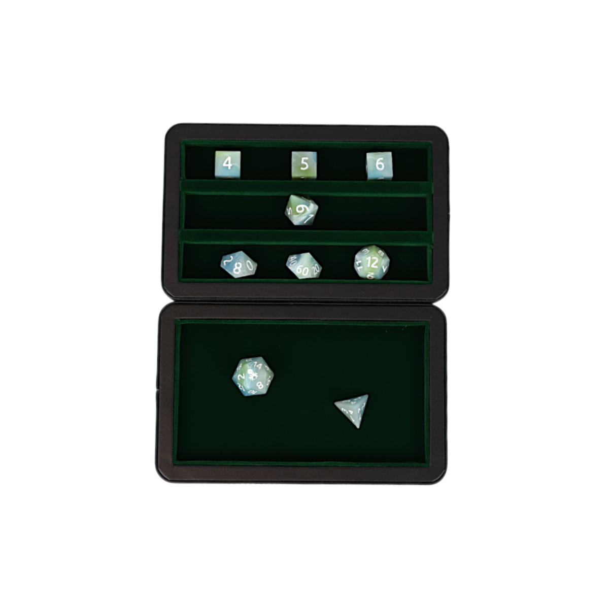 LPG Essentials Dice Case Slate / Lich green