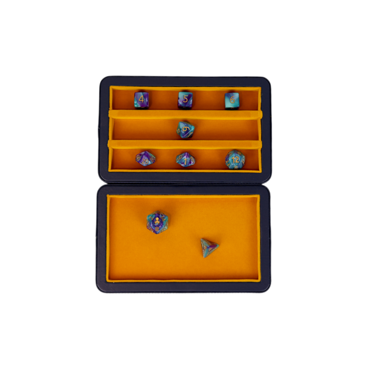 LPG Essentials Dice Case Vibrant Blue / Brass