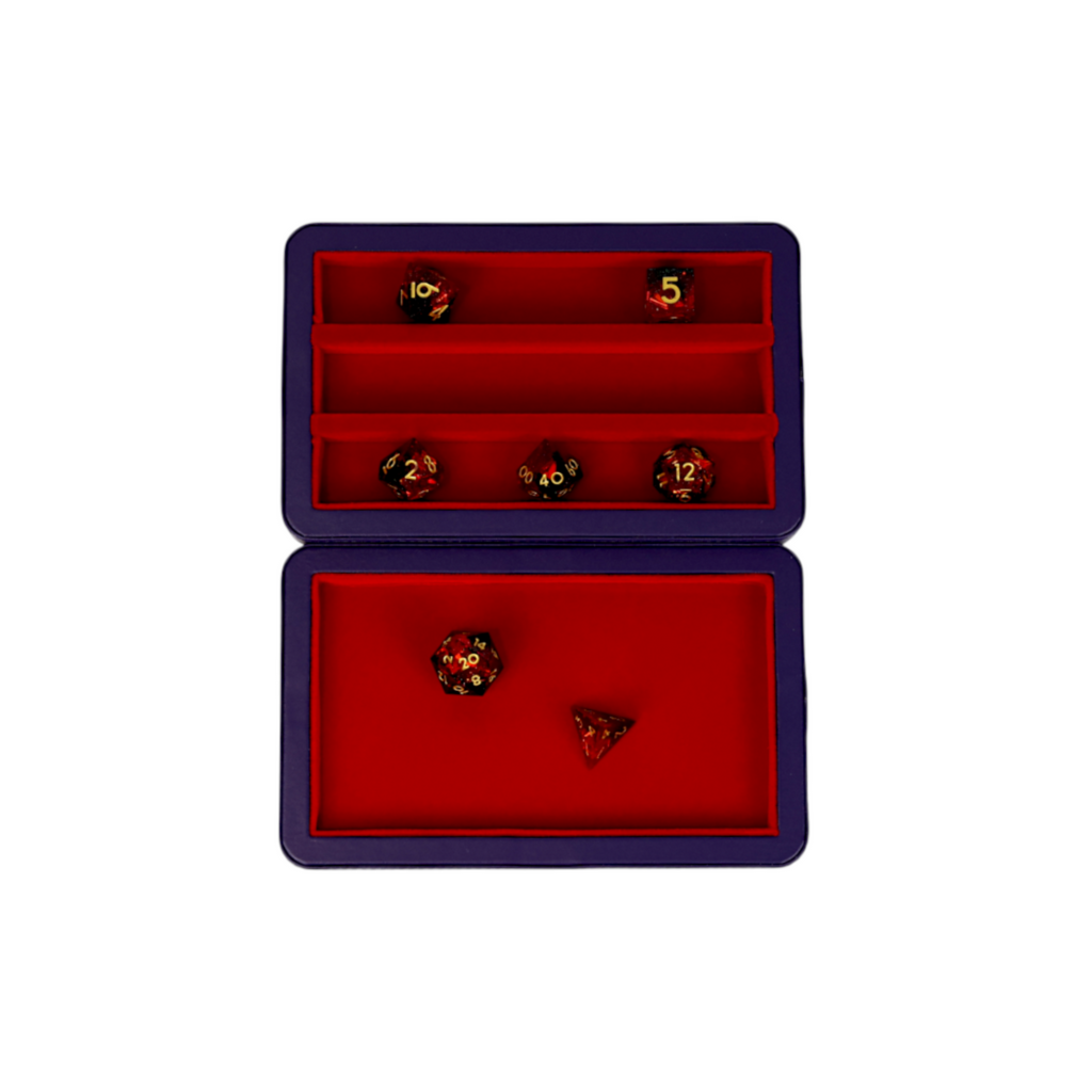 LPG Essentials Dice Case Deep Blue / Burnt Burgundy