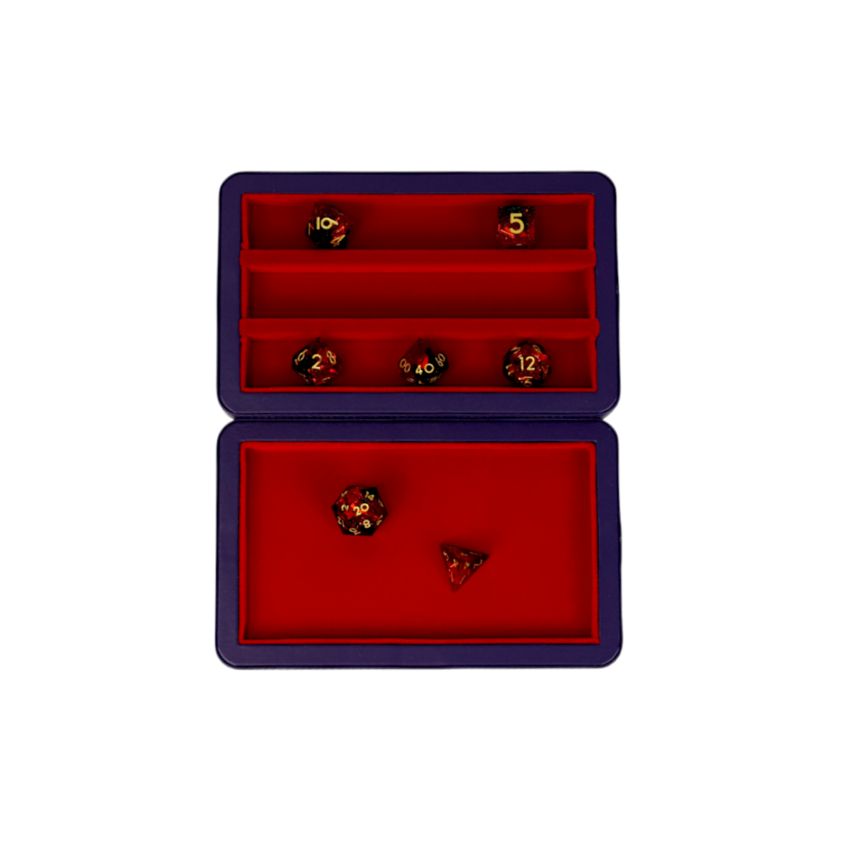 LPG Essentials Dice Case Deep Blue / Burnt Burgundy