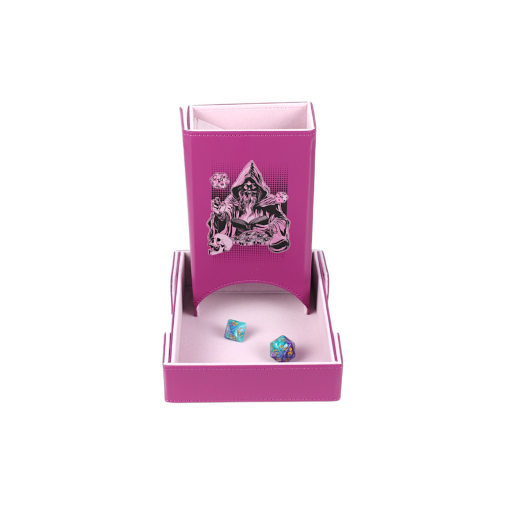 LPG Essentials Dice Tower and Mat Magenta / Rose