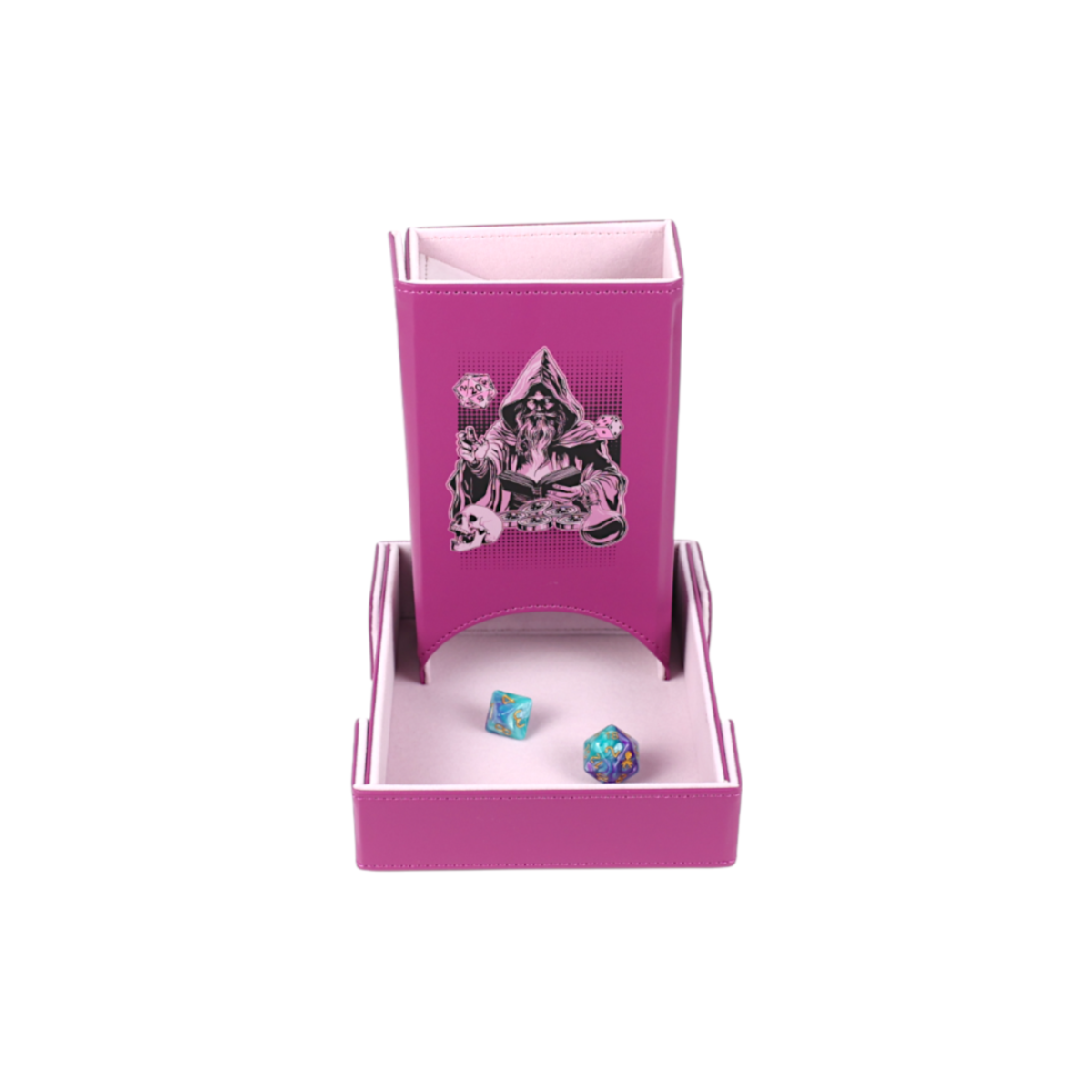 LPG Essentials Dice Tower and Mat Magenta / Rose