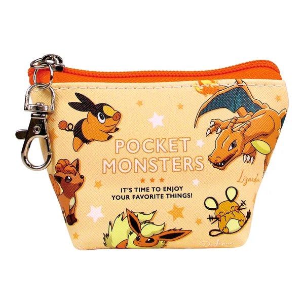Pokemon Triangle Mini Pouch Colors Orange