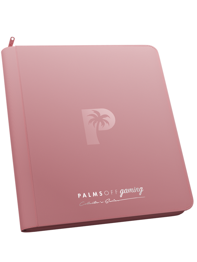 PALMS OFF GAMING - Collector's Series 12 Pocket Zip Binder - Pink