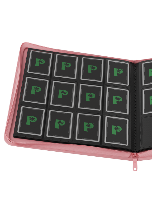 PALMS OFF GAMING - Collector's Series 12 Pocket Zip Binder - Pink