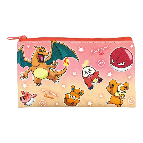 Pokemon Flat Multi Pouch Gradation Red & Orange