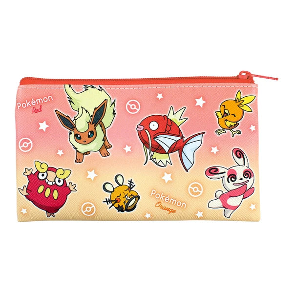 Pokemon Flat Multi Pouch Gradation Red & Orange