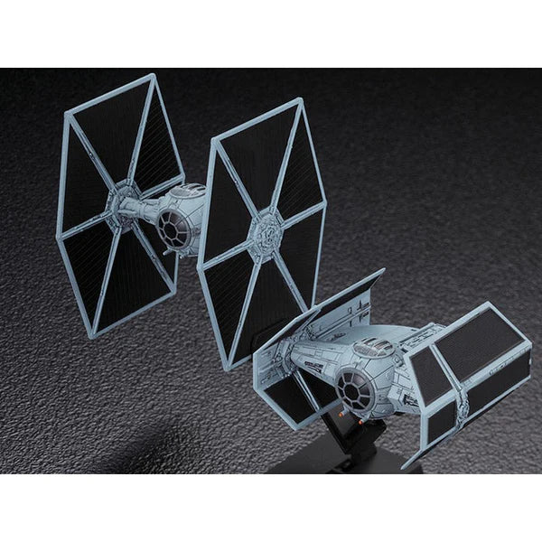 Bandai Star Wars STAR WARS VEHICLE MODEL 007 TIE ADVANCED x 1 & FIGHTER SET