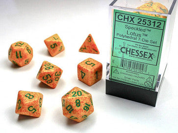 Chessex Polyhedral 7-Die Set Lotus
