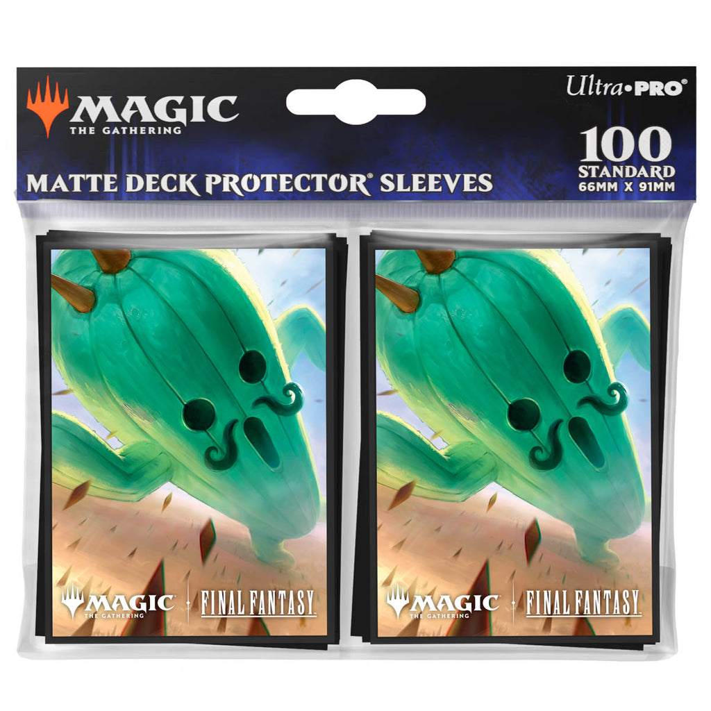 Magic the Gathering - FINAL FANTASY 100ct Deck Protector Sleeves v8 for MtG (Jumbo Cactuar) image 0