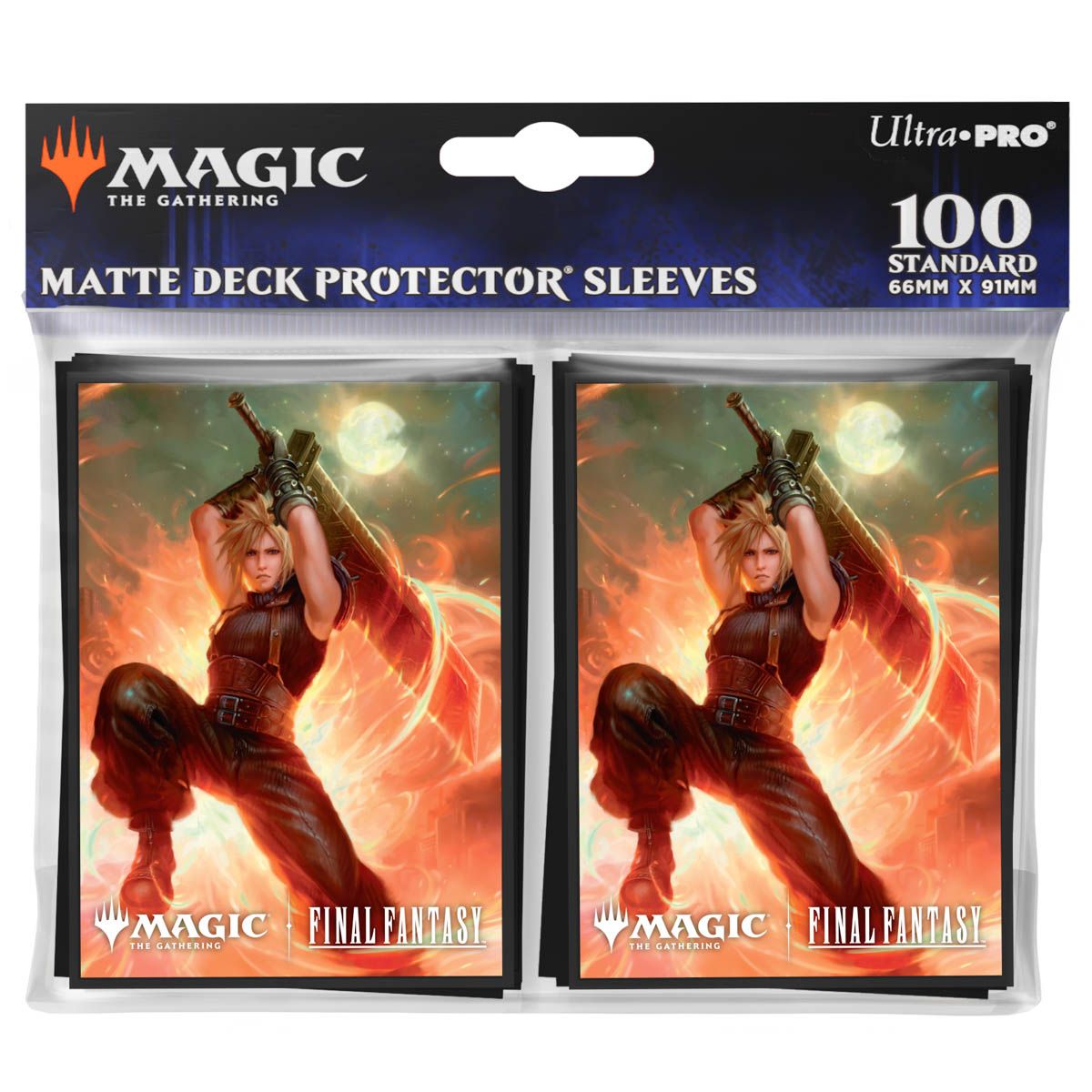 Magic the Gathering - FINAL FANTASY 100ct Deck Protector Sleeves - Cloud