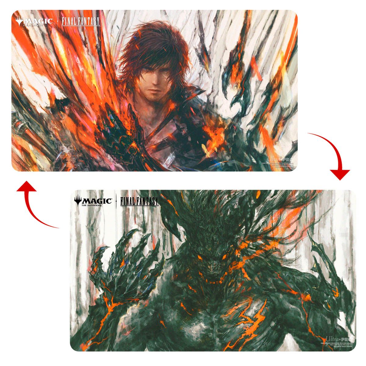ULTRA PRO Magic: The Gathering - Final Fantasy Black Stitched Playmat Premium S