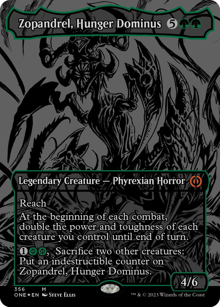 Zopandrel, Hunger Dominus (Oil Slick Raised Foil)
