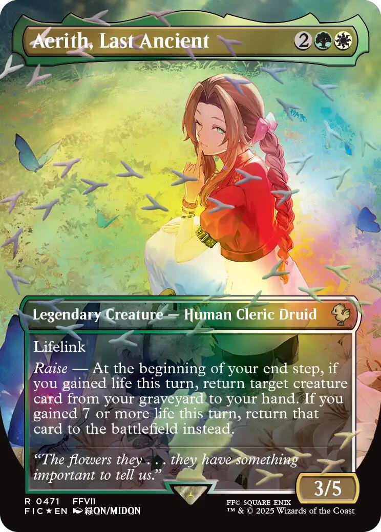 Aerith, Last Ancient (Borderless) (Chocobo Track Foil) [FIC - 471