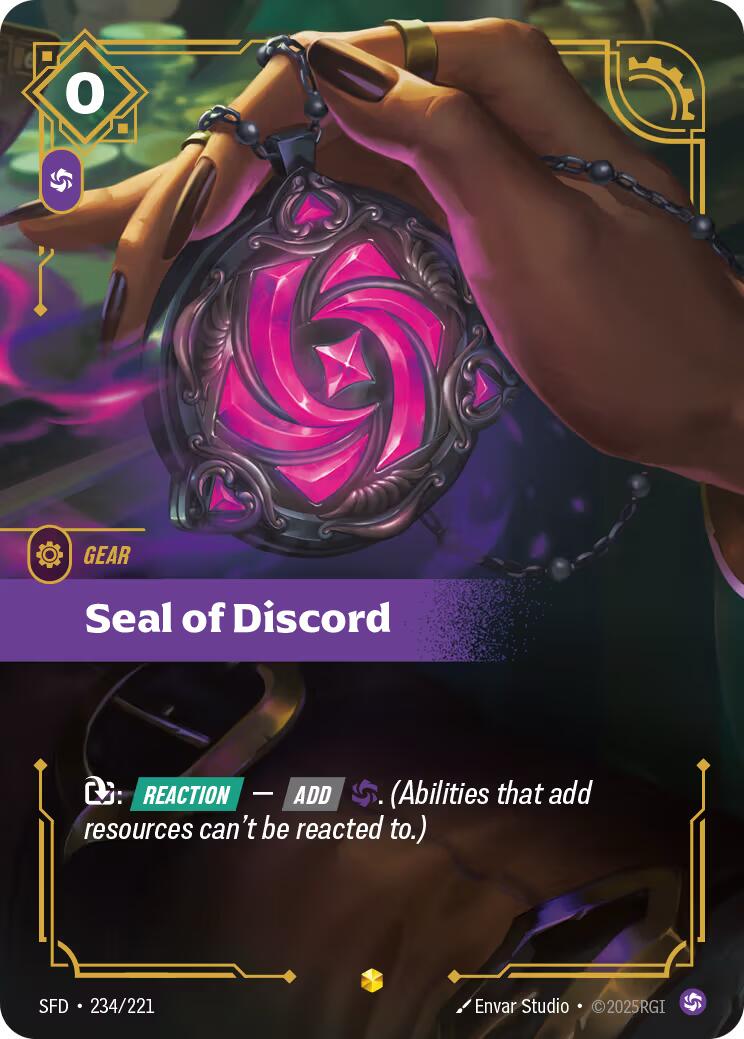 Seal of Discord (Overnumbered) [SFD - 234/221] – Critical Hit Gaming