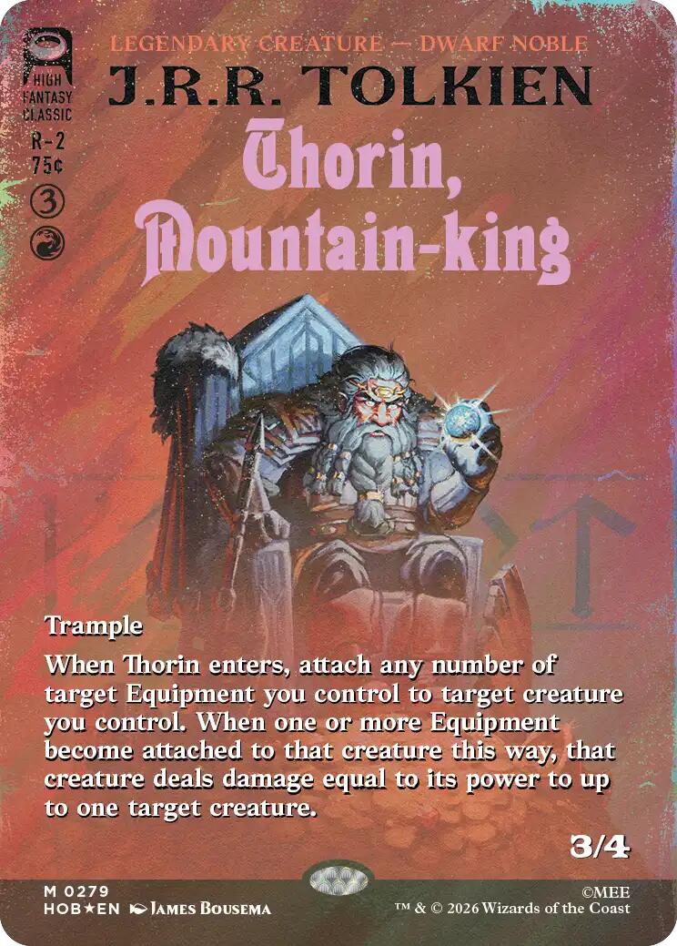 Thorin, Mountain-king (Borderless) (Surge Foil)
