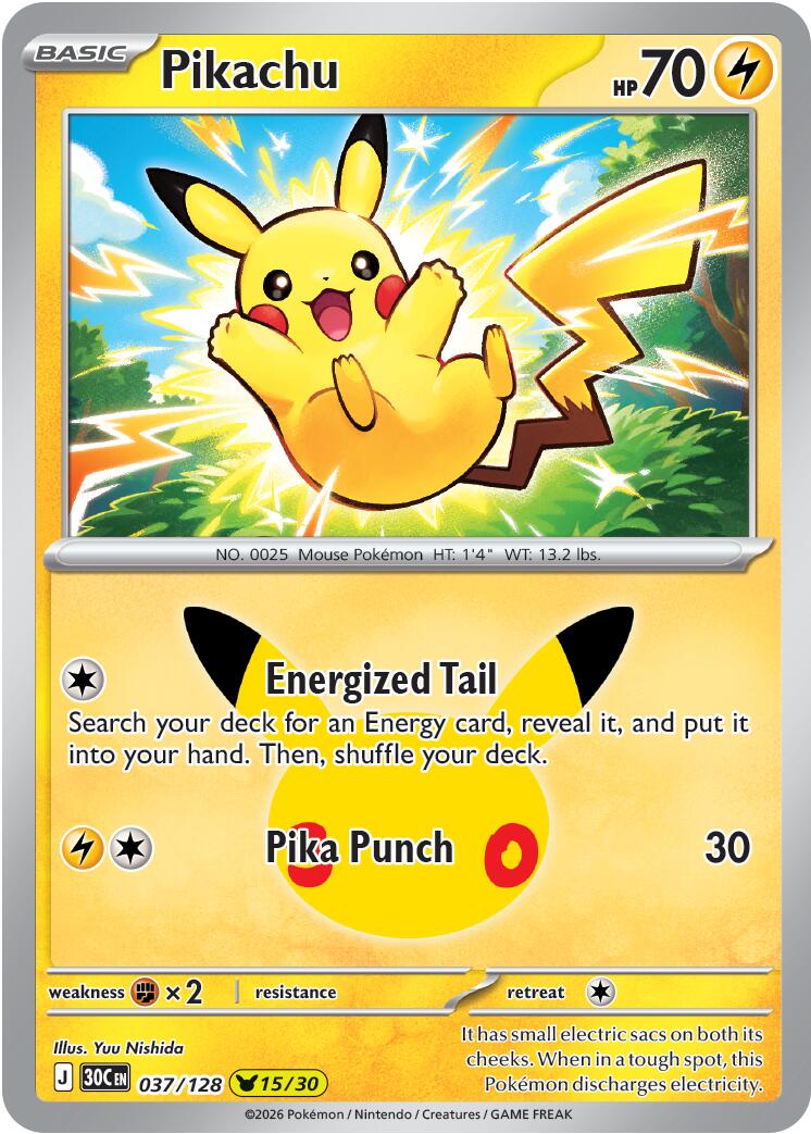 Pikachu - 037/128