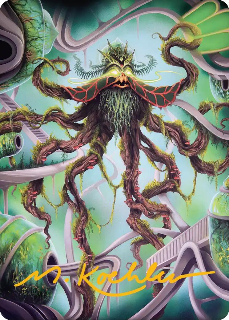 Verdant Kraken Art Card (Gold-Stamped Signature)