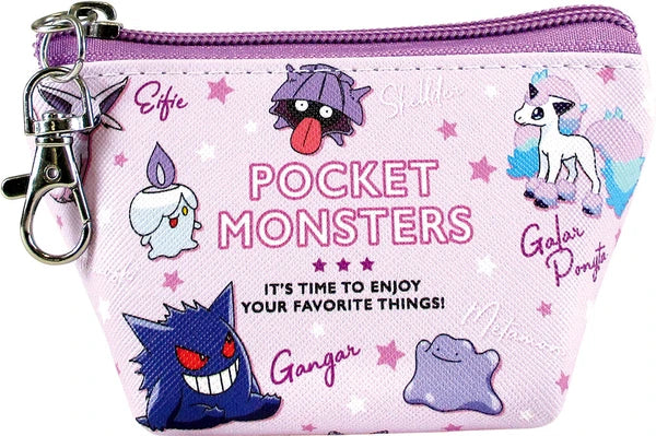 Pokemon Triangle Mini Pouch Colors Purple