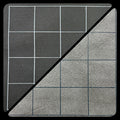 CHX 96480 Reversible Battlemat 1" Squares Black-Grey (23 1/2 x 26)