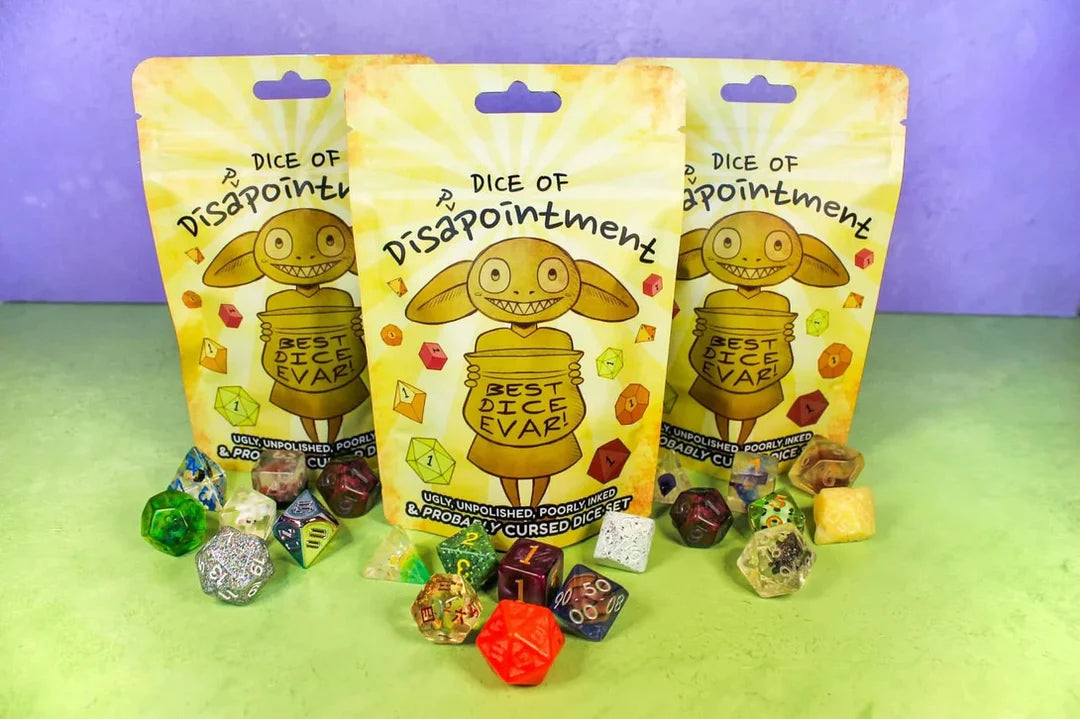 Dice of Disappointment Disaster - Funny Dice Bag