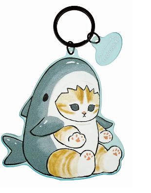 Mofusand Matte Dyed Keychain ( Shark Nyan )