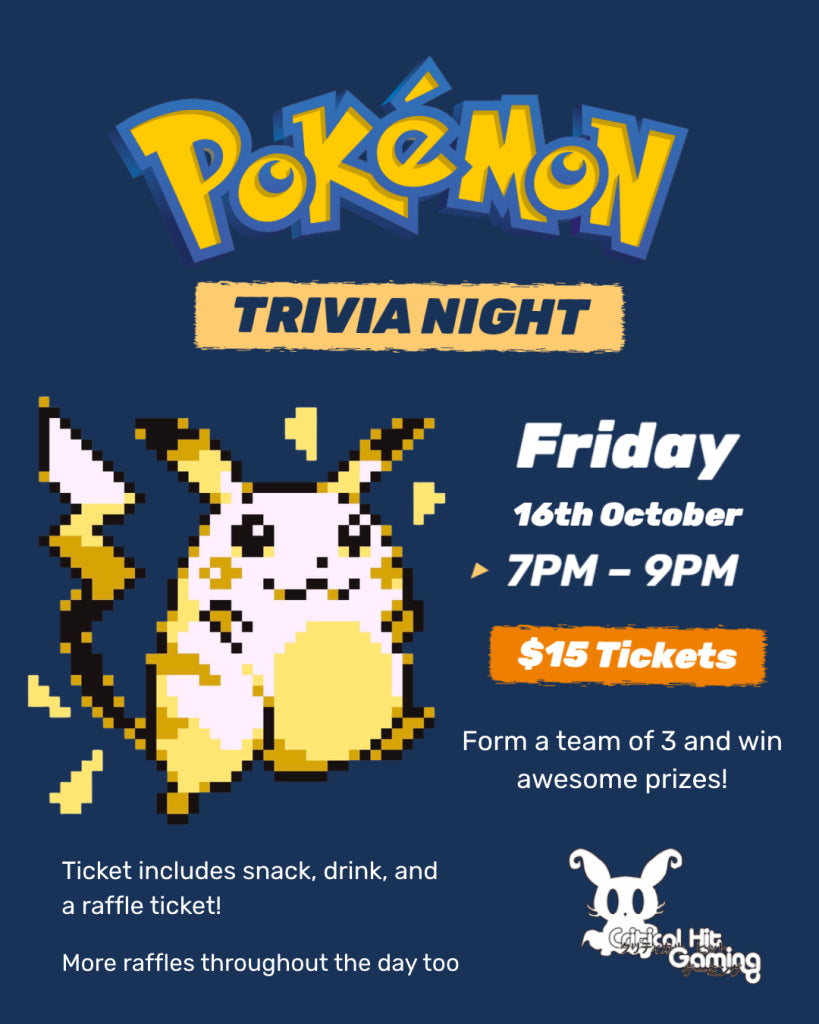 Event: 1 Year Anniversary Pokemon Trivia Ticket