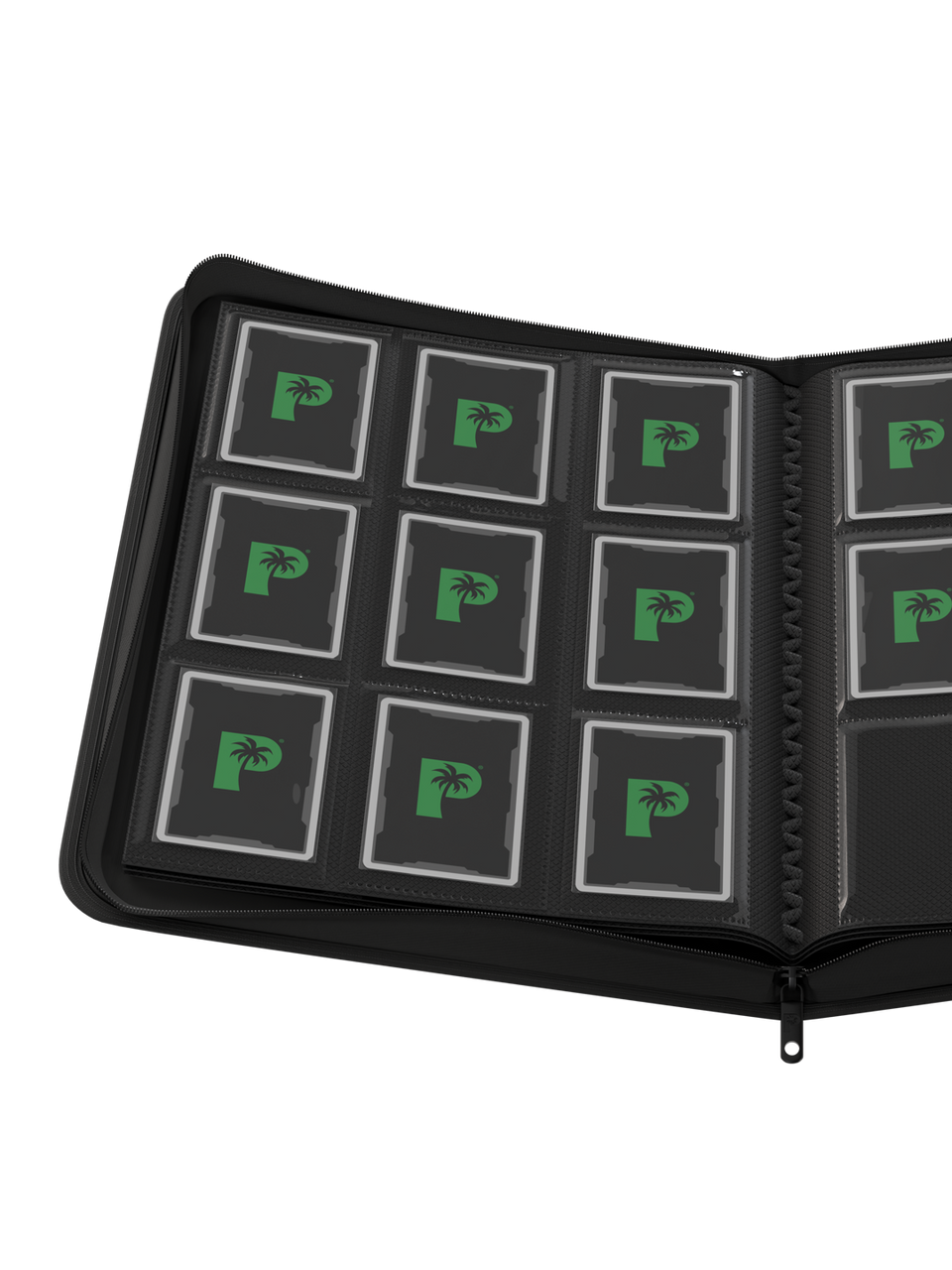 PALMS OFF GAMING Stealth 9 Pocket Zip Binder - Black