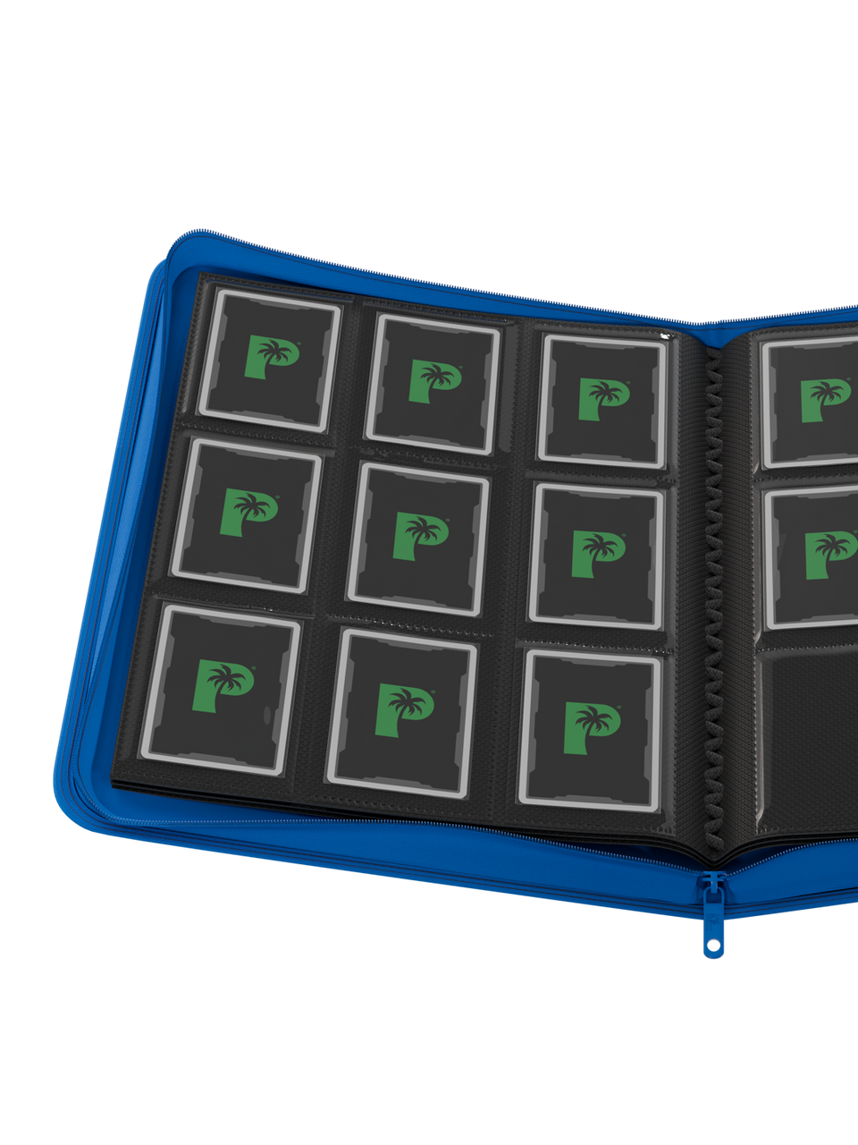 PALMS OFF GAMING Stealth 9 Pocket Zip Binder - Blue
