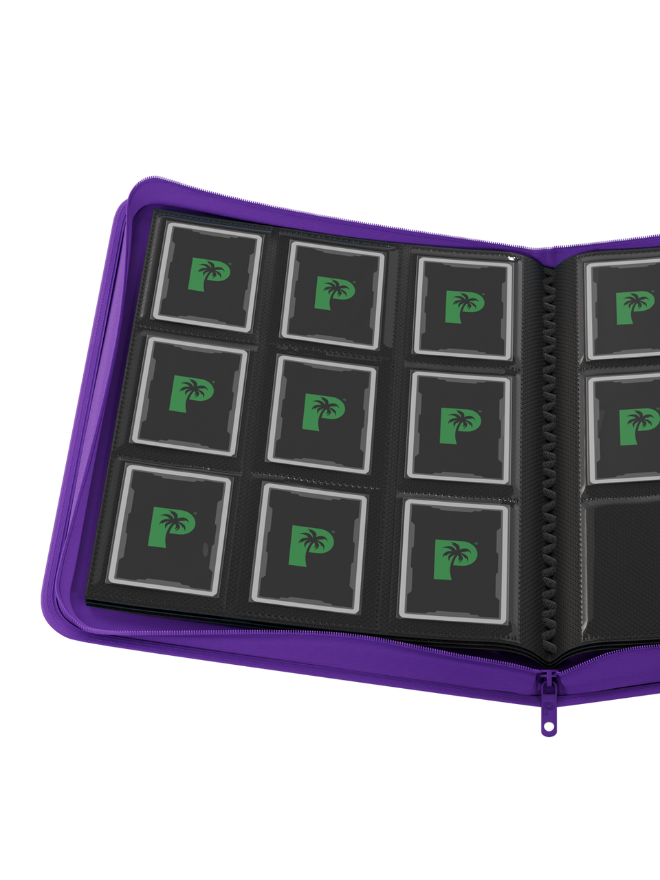 PALMS OFF GAMING - Stealth 9 Pocket Zip Binder -Purple