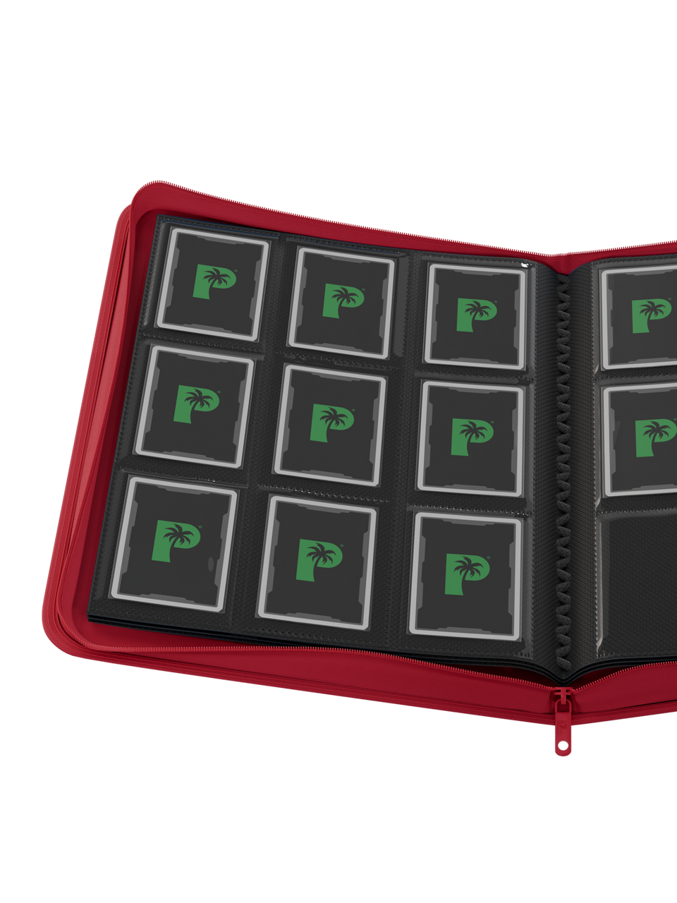 PALMS OFF GAMING Stealth 9 Pocket Zip Binder - RED