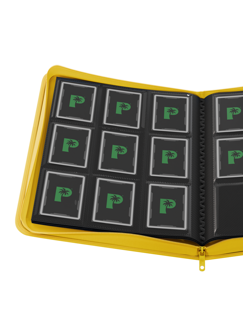 PALMS OFF GAMING Stealth 9 Pocket Zip Binder - YELLOW