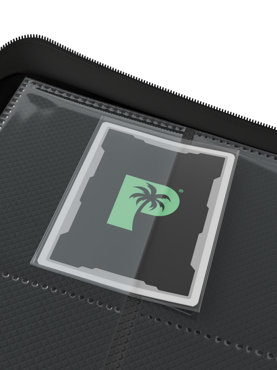 PALMS OFF GAMING Stealth 12 Pocket Zip Binder - Black