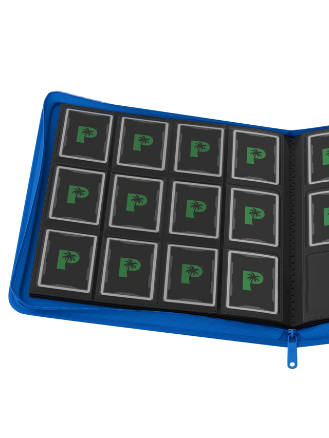 PALMS OFF GAMING  - Stealth 12 Pocket Zip Binder -  Blue