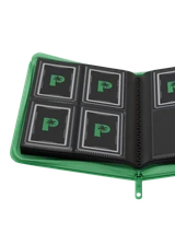 PALMS OFF GAMING Collector's Series Top Loader Zip Binder - 4 Pocket - Green