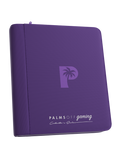 PALMS OFF GAMING Collector's Series Top Loader Zip Binder - 4 Pocket - Purple