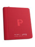 PALMS OFF GAMING Collector's Series Top Loader Zip Binder - 4 Pocket - Red