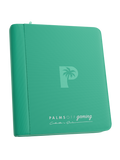 PALMS OFF GAMING Collector's Series Top Loader Zip Binder - 4 Pocket - Turquoise