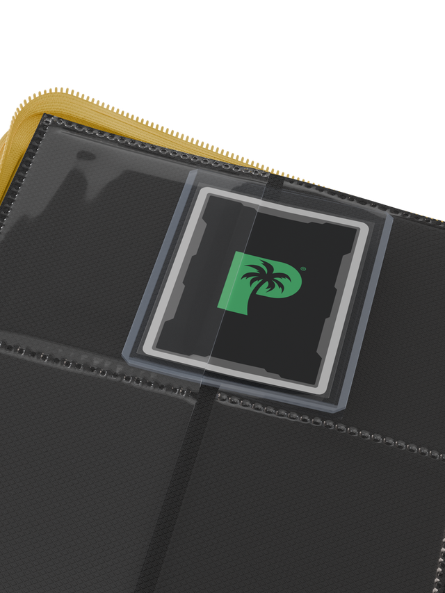 PALMS OFF GAMING Collector's Series Top Loader Zip Binder - 4 Pocket - Yellow