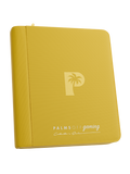 PALMS OFF GAMING Collector's Series Top Loader Zip Binder - 4 Pocket - Yellow