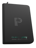 PALMS OFF GAMING Collector's Series Top Loader Zip Binder - 9 Pocket - Black