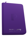 PALMS OFF GAMING Collector's Series Top Loader Zip Binder - 9 Pocket - Purple