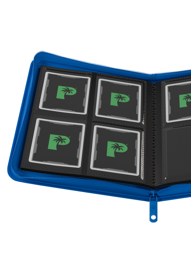 Collector's Series 4 Pocket Zip Binder - Blue