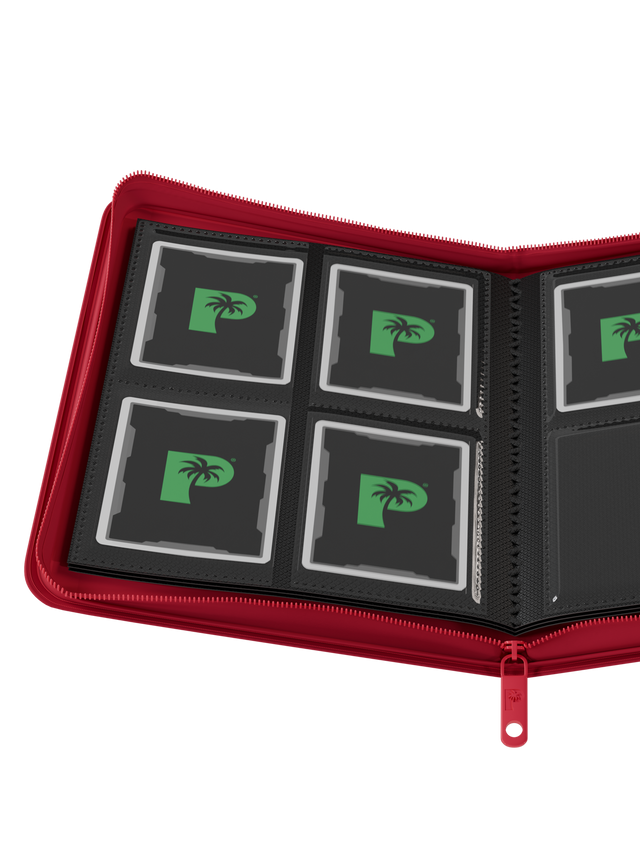 Collector's Series 4 Pocket Zip Binder - Red